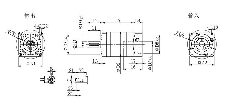 方形行星減速機